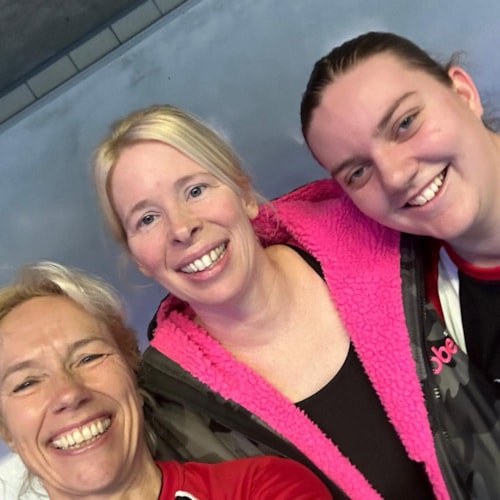 three master swimmers